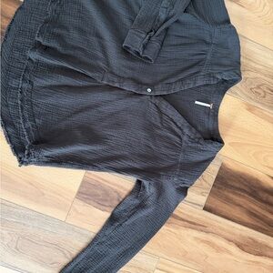 Free People Charcoal Changing Horizon Top M